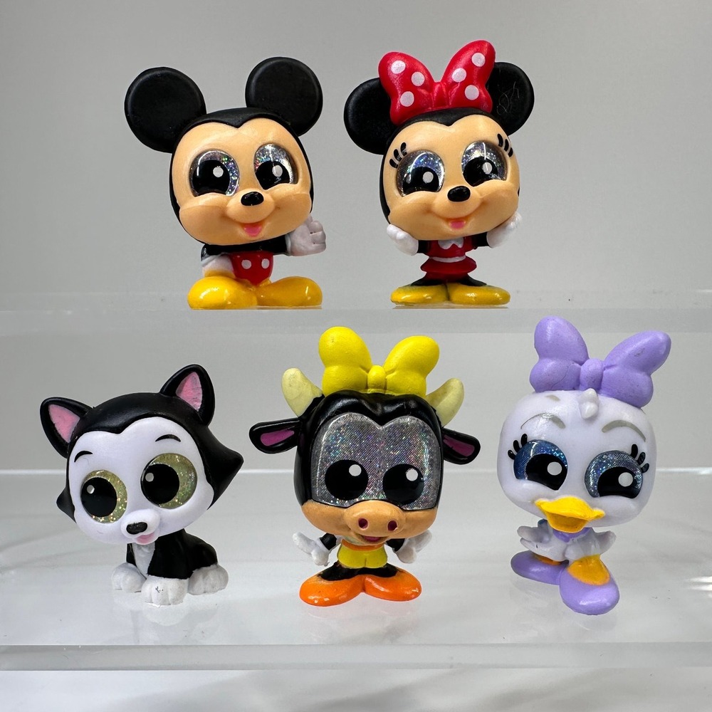 Disney Doorables Mickey Mouse Minnie Daisy Clarabelle Figaro ULTRA RARE RETIRED